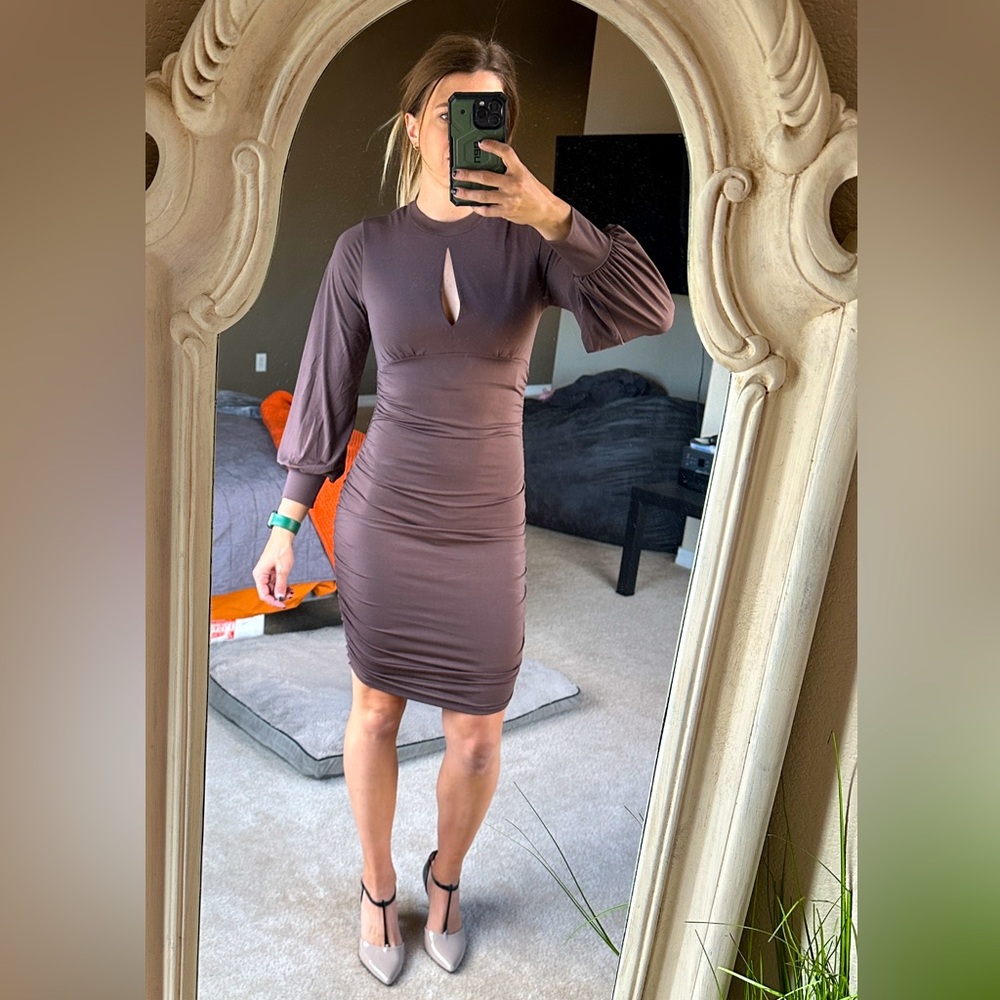 Brown Mini Dress - Size Small